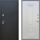 Входная металлическая Дверь Рекс (REX) 5 Черный Муар FL-2 Лиственница беж в Пущино