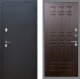 Входная металлическая Дверь Рекс (REX) 5 Черный Муар FL-33 Венге в Пущино