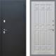 Входная металлическая Дверь Рекс (REX) 5 Черный Муар FL-33 Лиственница беж в Пущино