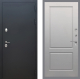 Входная металлическая Дверь Рекс (REX) 5 Черный Муар FL-117 Грей софт в Пущино