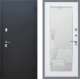 Входная металлическая Дверь Рекс (REX) 5 Черный Муар Зеркало Пастораль Силк Сноу в Пущино
