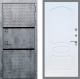 Входная металлическая Дверь Рекс (REX) 15 Бетон Темный FL-128 Белый ясень в Пущино