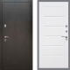 Входная металлическая Дверь Рекс (REX) 5 Серебро Антик Сити Белый ясень в Пущино