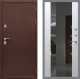 Входная металлическая Дверь Рекс (REX) 5А СБ-16 Зеркало Белый ясень в Пущино