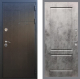 Входная металлическая Дверь Рекс (REX) Премиум-246 FL-117 Бетон темный в Пущино
