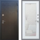 Входная металлическая Дверь Рекс (REX) Премиум-246 Зеркало Пастораль Силк Сноу в Пущино