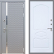 Входная металлическая Дверь Рекс (REX) 24 FL-128 Силк Сноу в Пущино