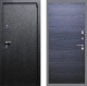 Входная металлическая Дверь Рекс (REX) 3 GL Дуб тангенальный черный в Пущино