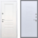 Входная металлическая Дверь Рекс (REX) Премиум-н Силк Сноу FL-289 Белый ясень в Пущино