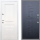 Входная металлическая Дверь Рекс (REX) Премиум-н Силк Сноу FL-289 Ясень черный в Пущино