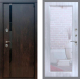Входная металлическая Дверь Рекс (REX) 26 Зеркало Пастораль Сандал белый в Пущино