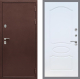 Входная металлическая Дверь Рекс (REX) 5 металл 3 мм FL-128 Белый ясень в Пущино
