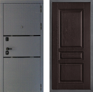 Дверь Дверной континент Диамант Дизайн ФЛ-243 Дуб шоколадный 960х2050 мм