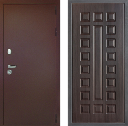 Дверь Дверной континент Рубикон Медь Дизайн ФЛ-183 Венге 960х2050 мм