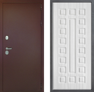 Дверь Дверной континент Рубикон Медь Дизайн ФЛ-183 Сандал белый 960х2050 мм