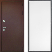 Дверь Дверной континент Рубикон Медь Дизайн ФЛ-649 Белый софт 960х2050 мм