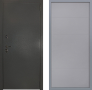 Дверь Заводские двери Эталон 3к антик серебро Тривия Грей софт 960х2050 мм