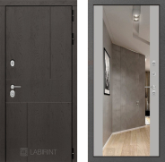Дверь Лабиринт (LABIRINT) Urban Зеркало Максимум Грей софт 860х2050 мм
