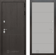 Дверь Лабиринт (LABIRINT) Urban 13 Грей софт 960х2050 мм