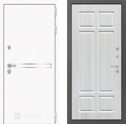 Дверь Лабиринт (LABIRINT) Лайн White 08 Кристалл вуд 960х2050 мм