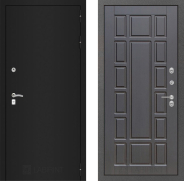 Дверь Лабиринт (LABIRINT) Classic шагрень черная 12 Венге 960х2050 мм