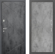Дверь Лабиринт (LABIRINT) Лофт 24 Бетон светлый 960х2050 мм