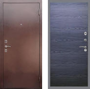 Дверь Рекс (REX) 1 GL Дуб тангенальный черный 860х2050 мм